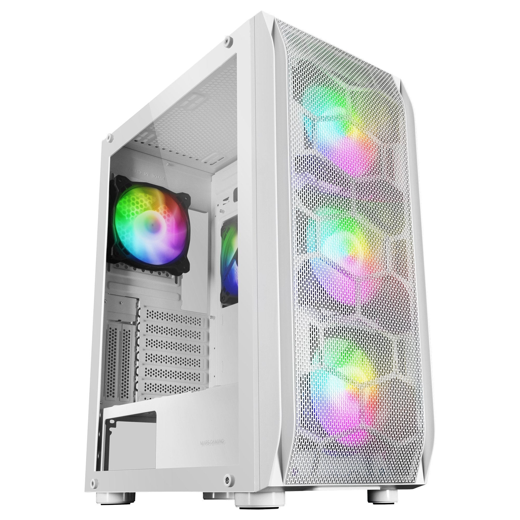 Caja Gaming Torre Mars Gaming Mc-Kx Blanca