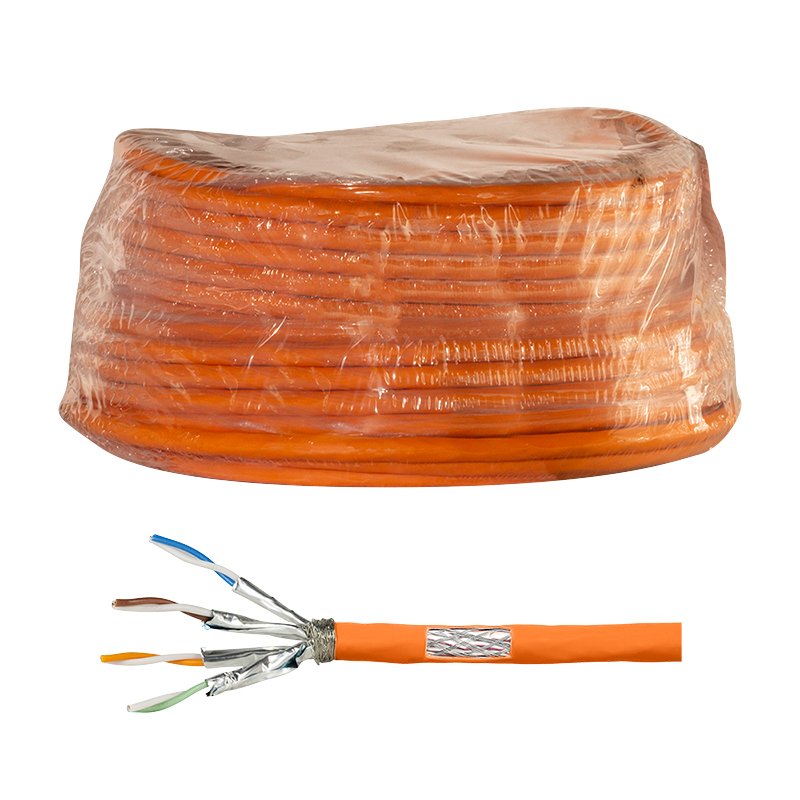 Bobina Cat 7 S-Ftp   25m Instalacion Naranja Awg23 Dca