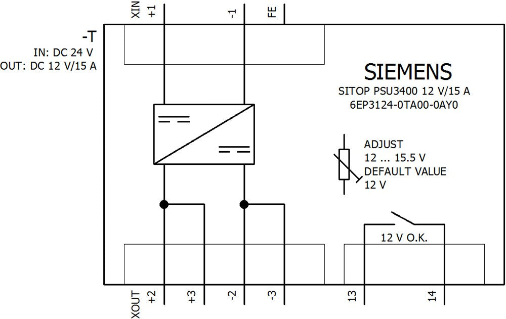 Siemens 6ep31240ta000ay0 Fuente De Alimentación Para Carril Din Din-Rail Contenido 1 Ud.
