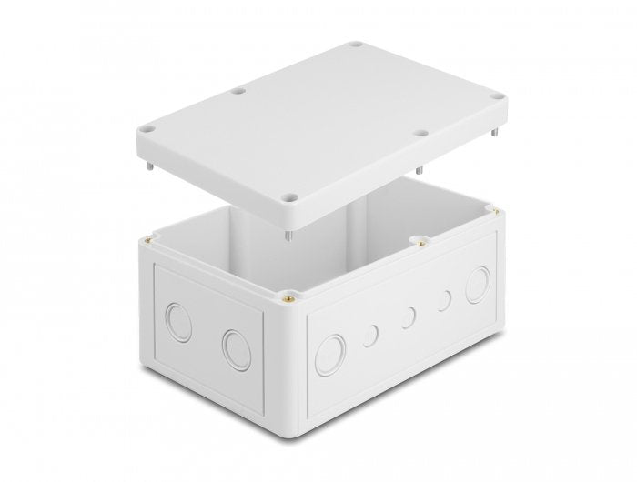 Delock Installationsgehäuse Mit Cableeinführungen 180 X 125 X 90 Mm Grau