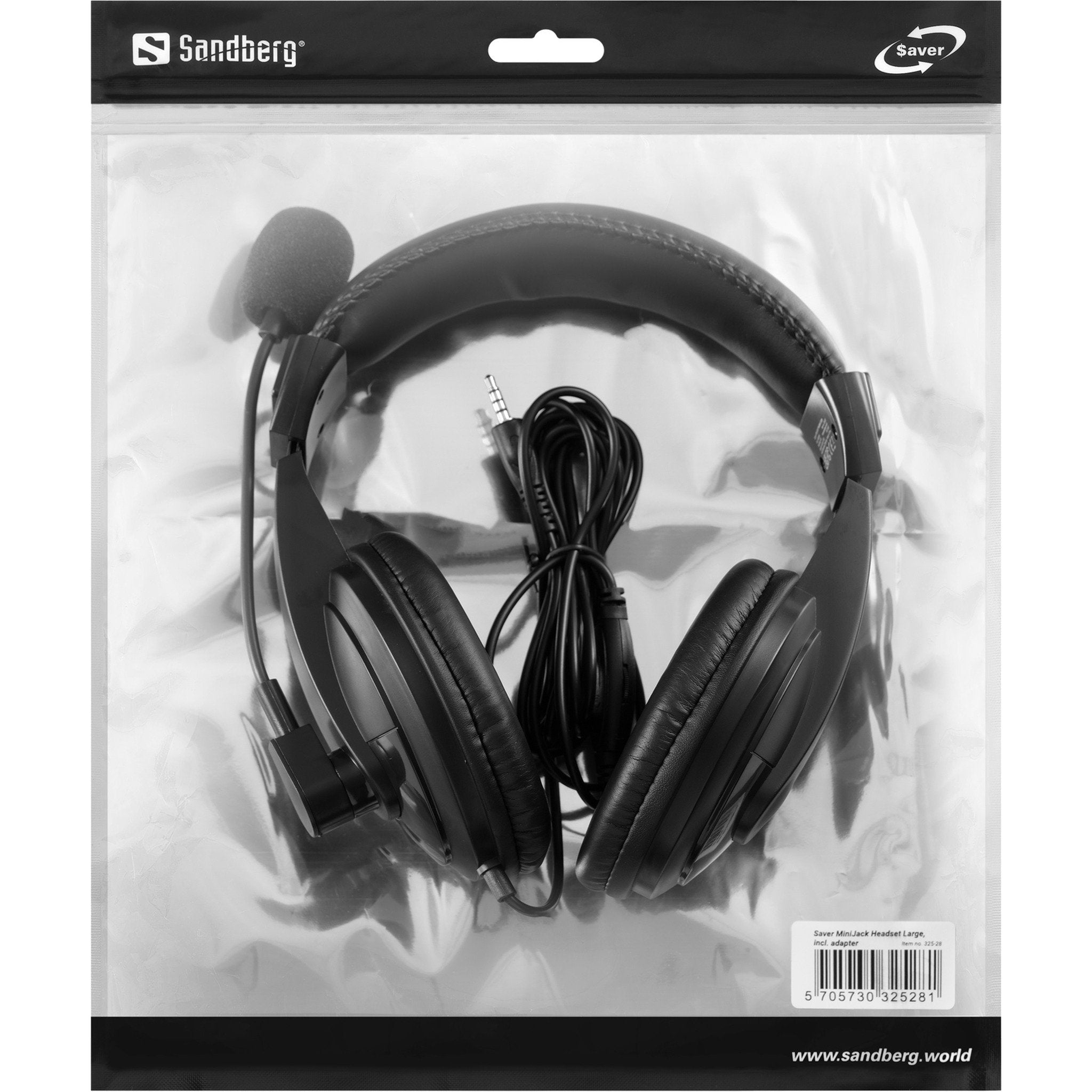 EAN 5705730325281 - Sandberg 325-28 auricular y casco Auriculares Alámbrico Diadema Llamadas/Música Negro imagen 3