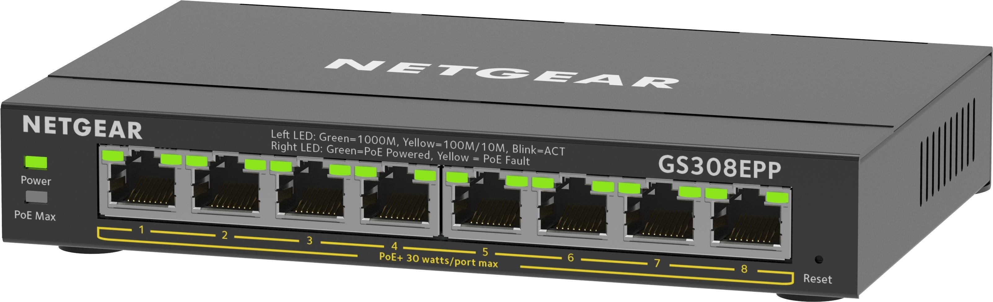 Switch Netgear 8x Ge Gs308epp-100pes