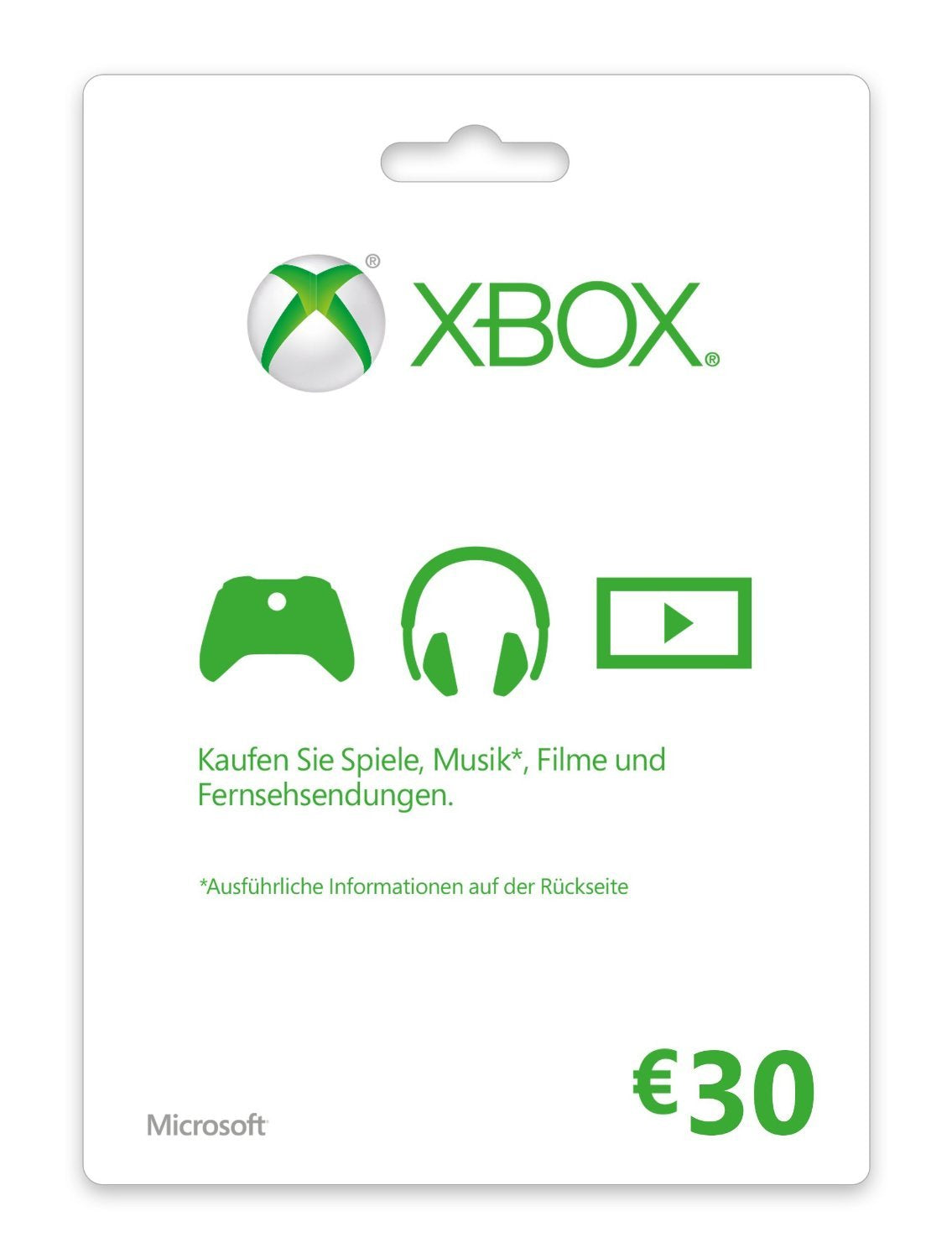 Ms Esd Gift Card Xbox Live Agency Online 30 Euro