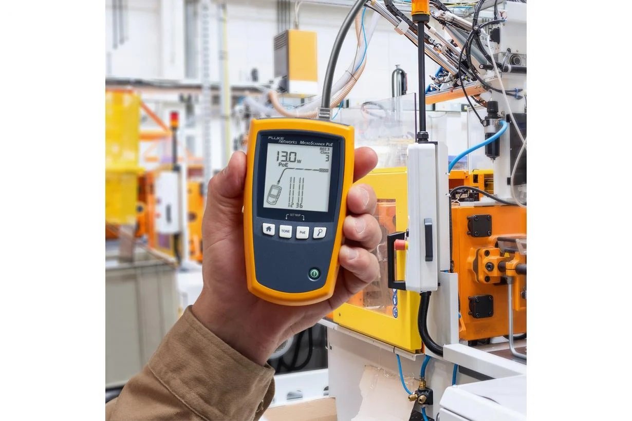 EAN 754082148531 - Fluke MicroScanner PoE Comprobador de alimentación PoE Negro, Azul, Amarillo imagen 3
