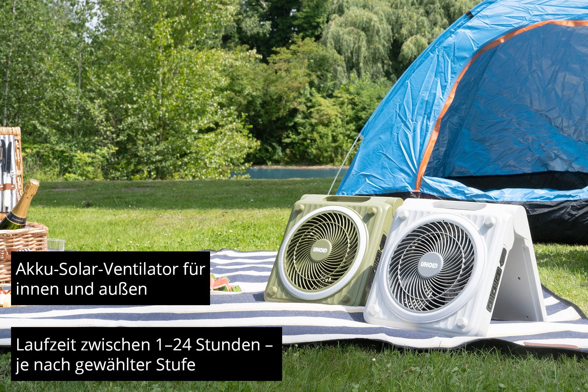 EAN 4011689865176 - Unold Solarventilator Camping 86517 Gris 20 cm Ventilador de mano imagen 5