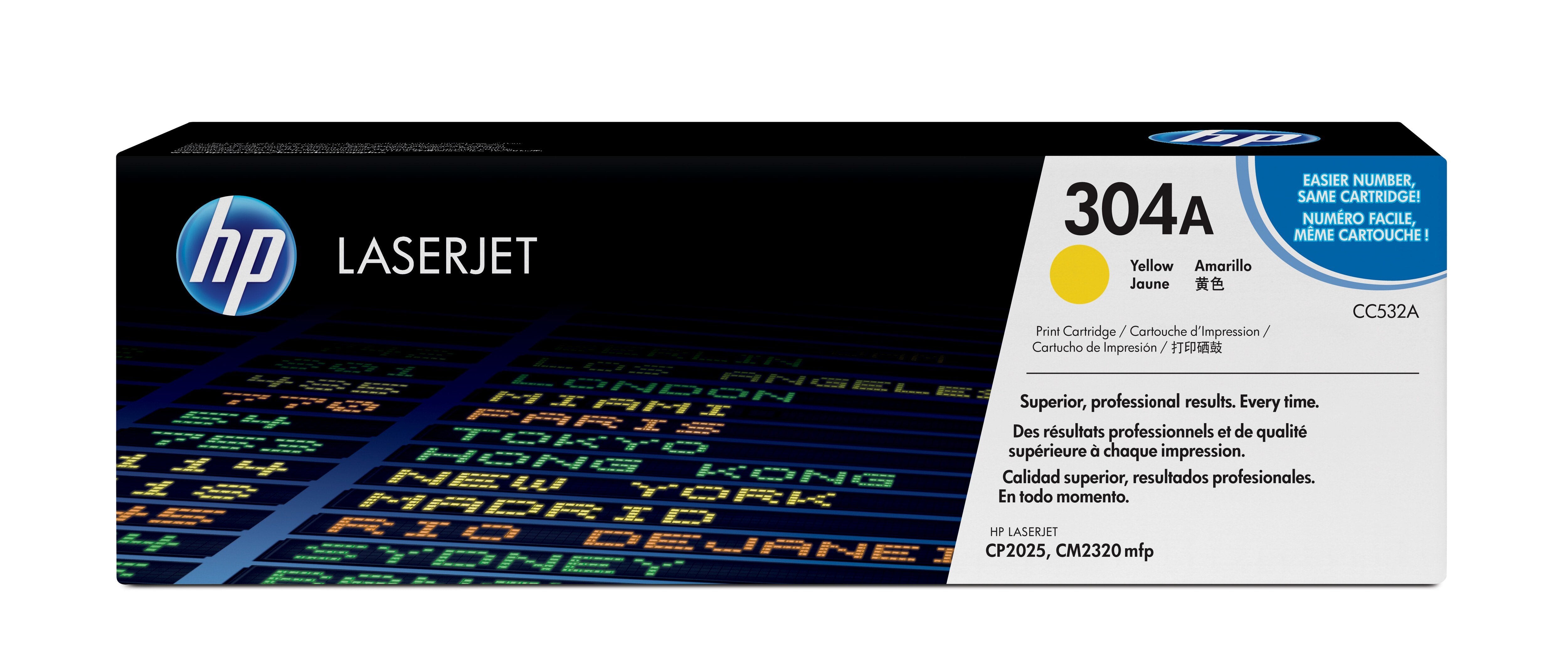 EAN 0883585301515 - HP 304A Yellow Original LaserJet Toner Cartridge cartucho de tóner 1 pieza(s) imagen 1