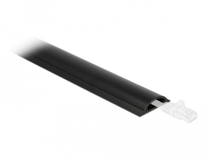 Delock Kabelkanal Autoadhesivo 70 X 20 Mm - Länge 1 M Negro