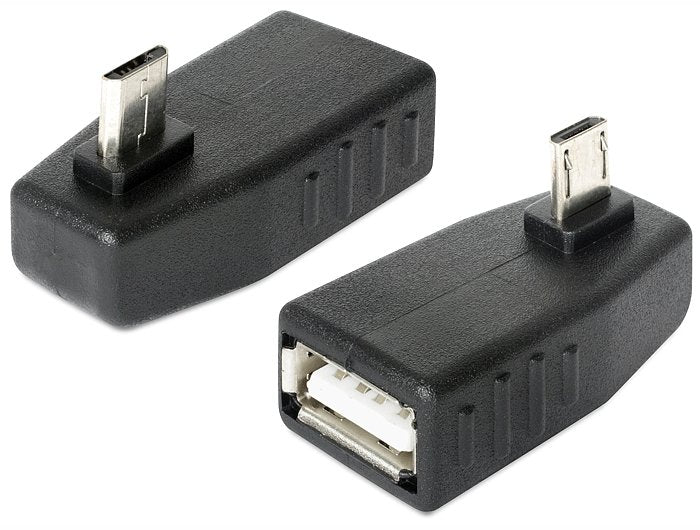 Delock Adaptador Micro Usb B Macho > Usb 2.0-A Hembra Otg 270° Angular