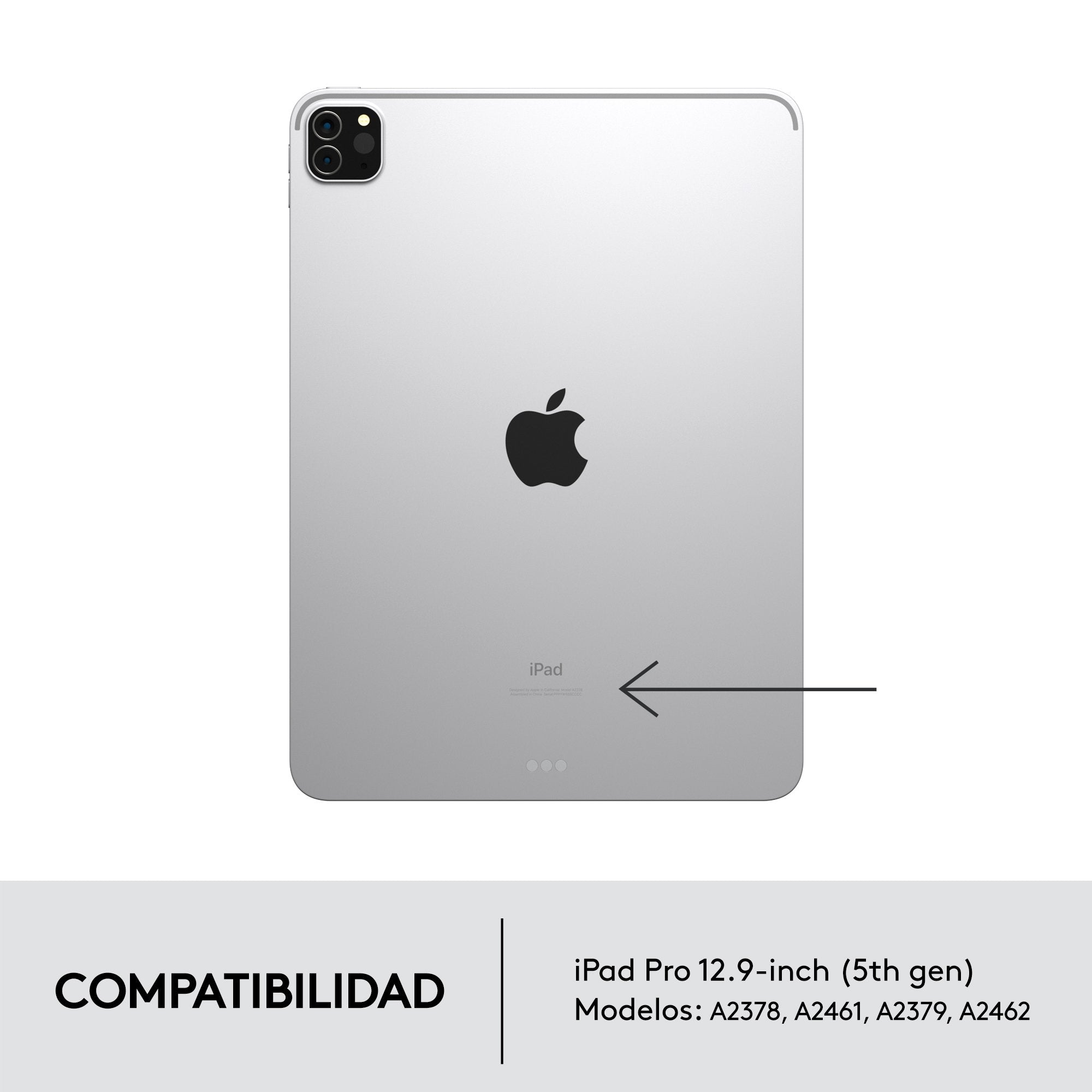 Funda + Teclado Español Logitech Combo Touch Sand Para Ipad Pro 12.9" (5 Gen)