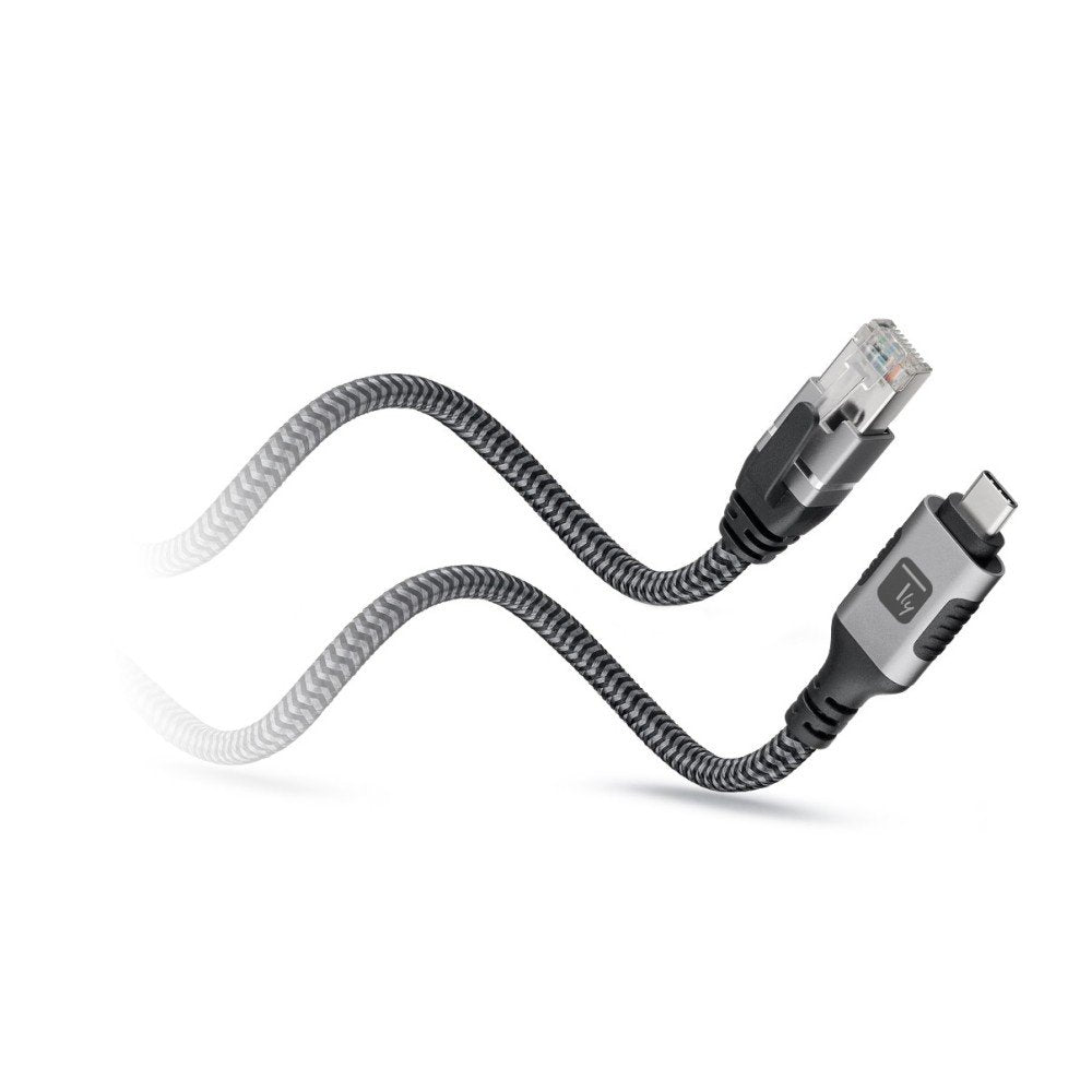 EAN 8059018369700 - Techly ICOC U3C-RJ45-010 cable de red Plata, Negro 1 m Cat6 F/UTP (FTP) imagen 3