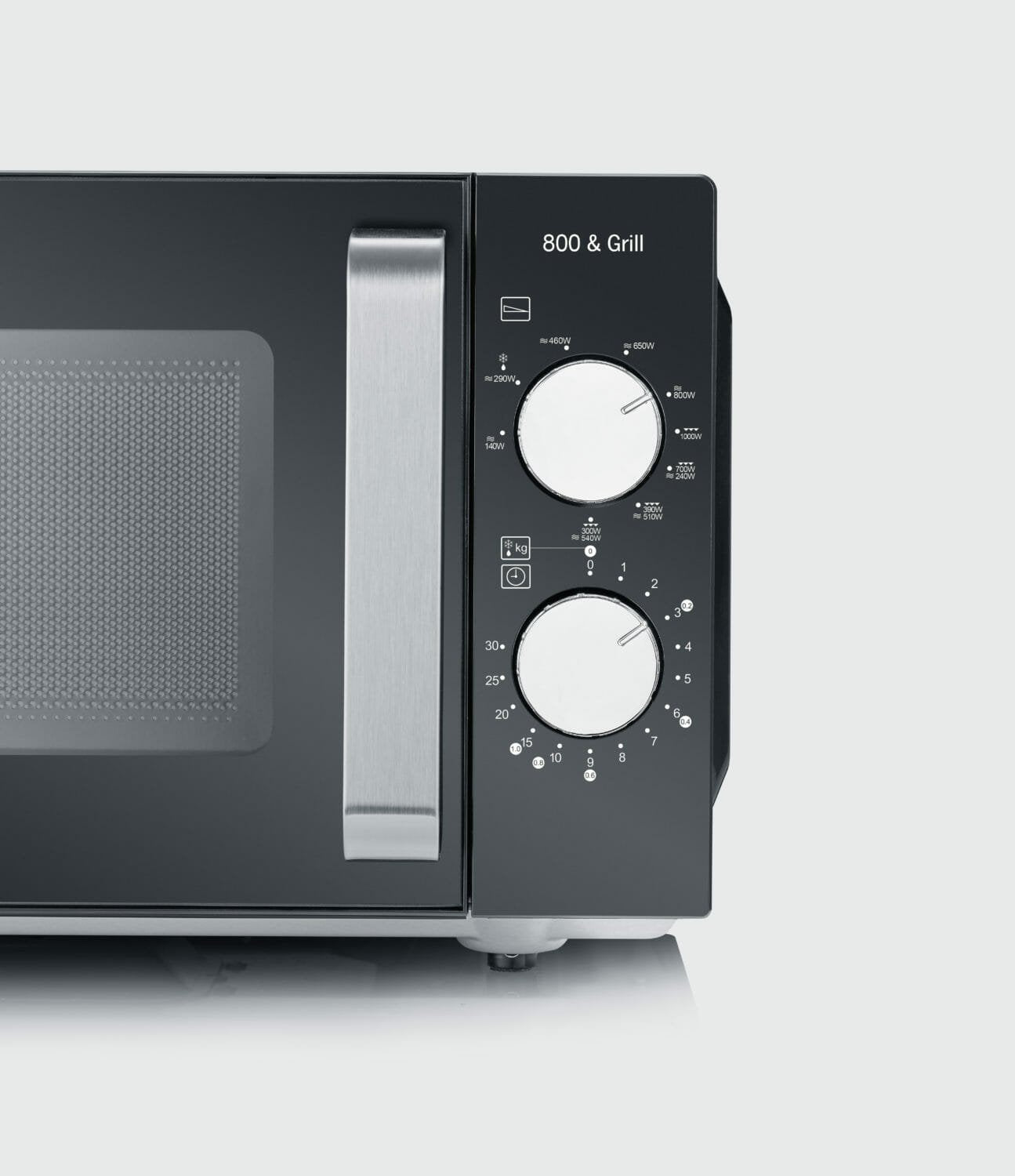 EAN 4008146037603 - Severin MW 7762 microondas Negro, Acero inoxidable Microondas con grill Encimera 20 L 800 W imagen 7