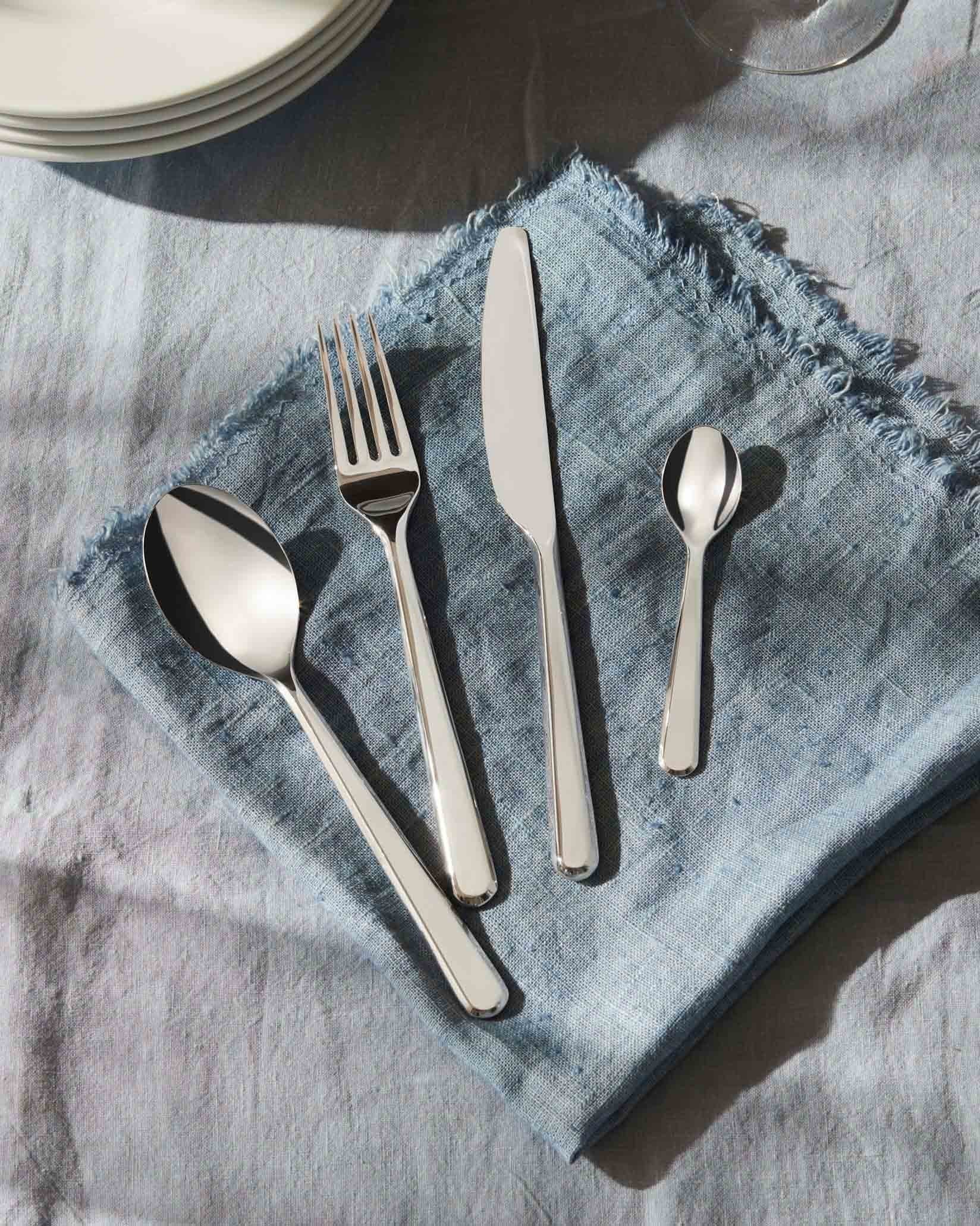 Alessi Amici Cutlery Set 24 Pcs. Silver