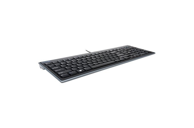Teclado Ingles Kensington Advance Fit Usb Qwerty Internacional De Ee.Uu. Negro