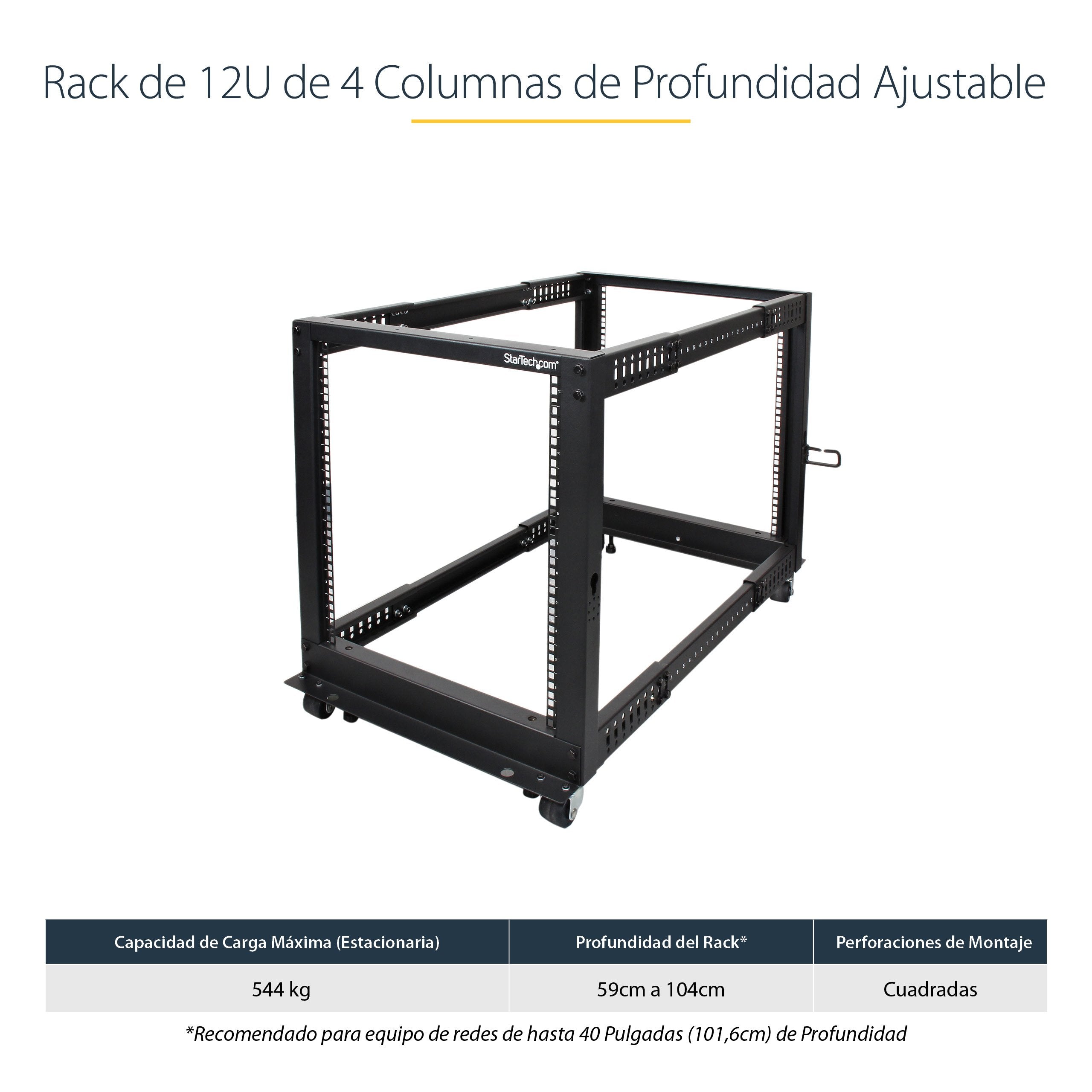 Startech Rack Marco Abierto Con Profundidad Ajust