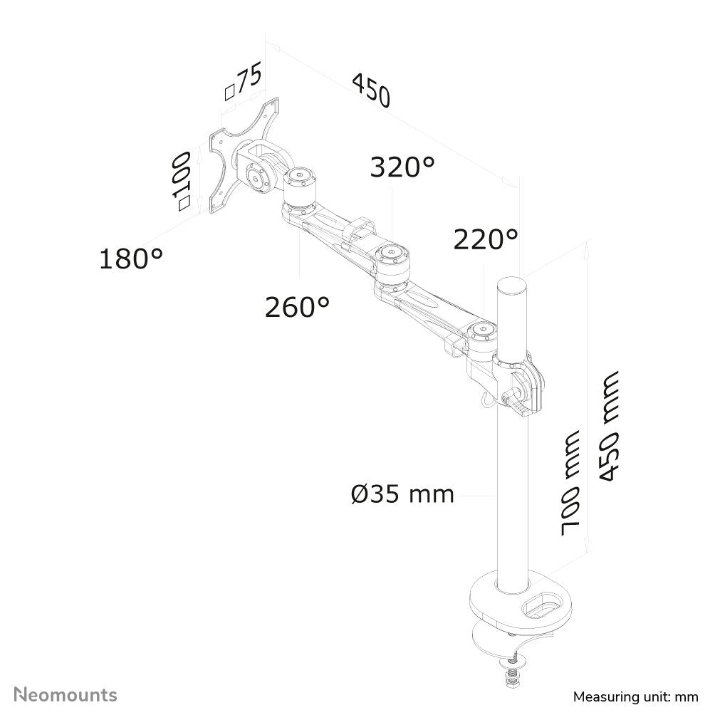 Newstar Soporte De Escritorio Para Monitor
