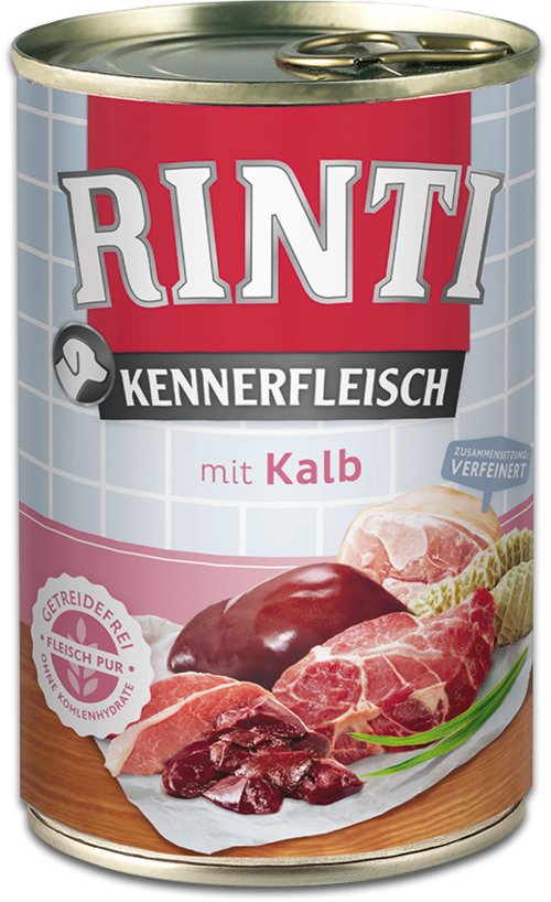 Rinti Kennerfleisch Veal - Comida Húmeda Para Perros - 400g