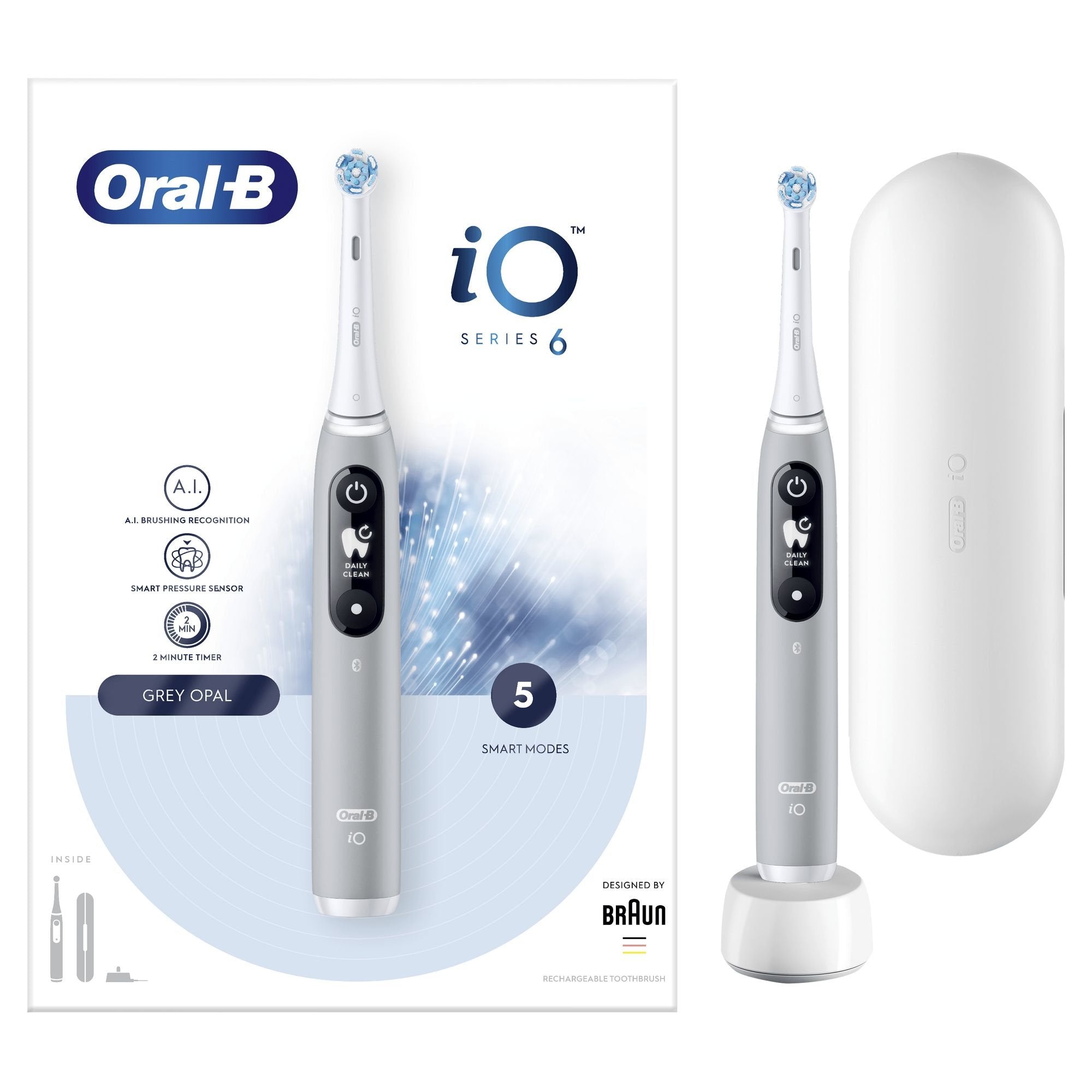 Oral-B Io 80351524 Cepillo Eléctrico Para Dientes Adulto Gris