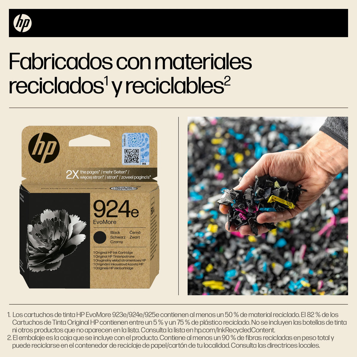 EAN 0199764687524 - HP 924e EvoMore Black Original Ink Cartridge cartucho de tinta 1 pieza(s) Alto rendimiento (XL) Negro imagen 4
