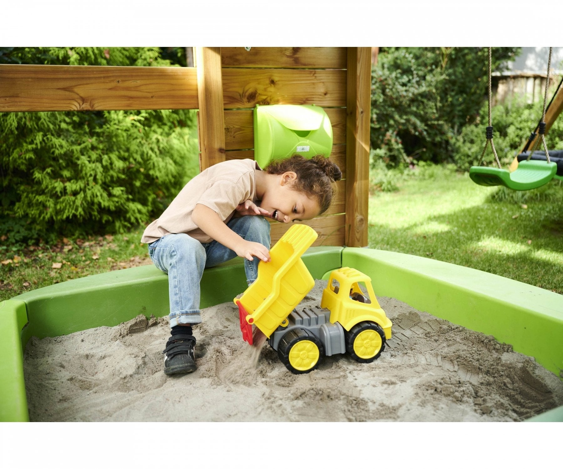 Vehículo De Juguete  Big Power-Worker Kipper + Figur, Amarillo/Gris, Camión Basculante, 2 Año(S), Negro, Amarillo