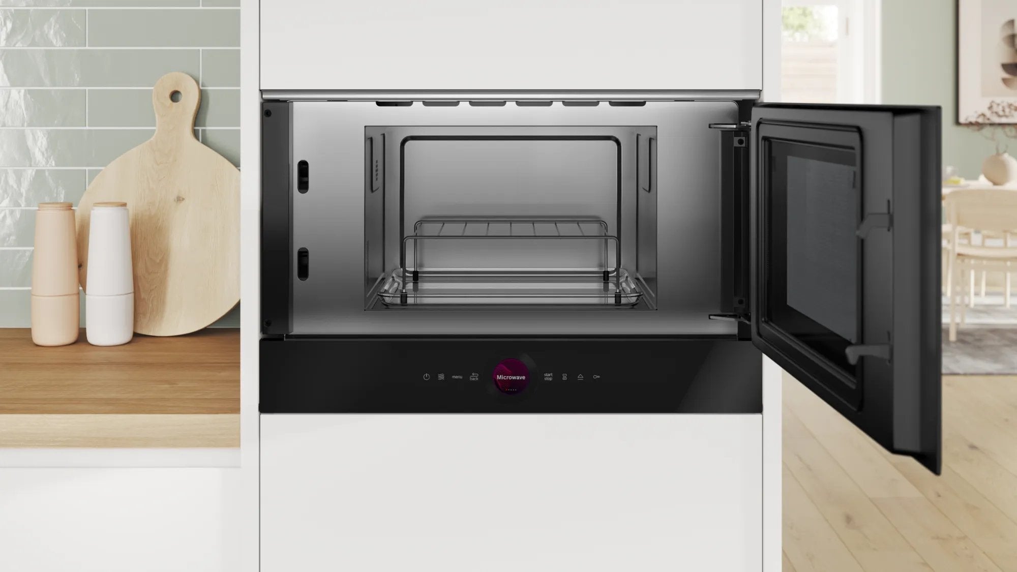 EAN 4242005319565 - Bosch Serie 8 BER7321B1 microondas Negro Solo microondas Integrado 21 L 900 W imagen 4