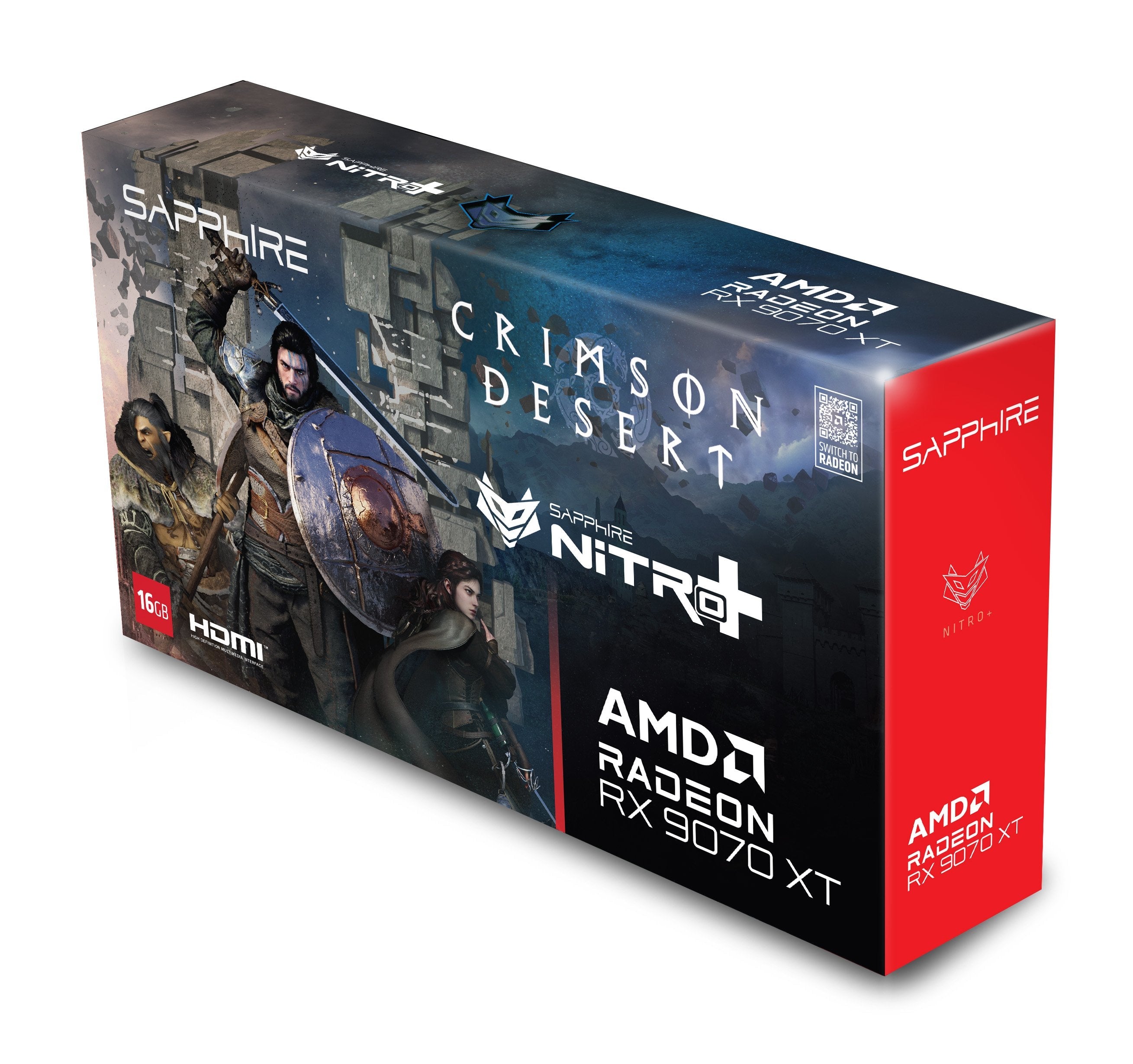 Tarjetas Grafica Sapphire Sapphire 16gb Rx 9070 Xt Nitro+ Versión Crimson Desert 11348-10-20g