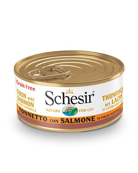 Schesir Tuna With Salmon In Sauce - Wet Cat Food - 70g