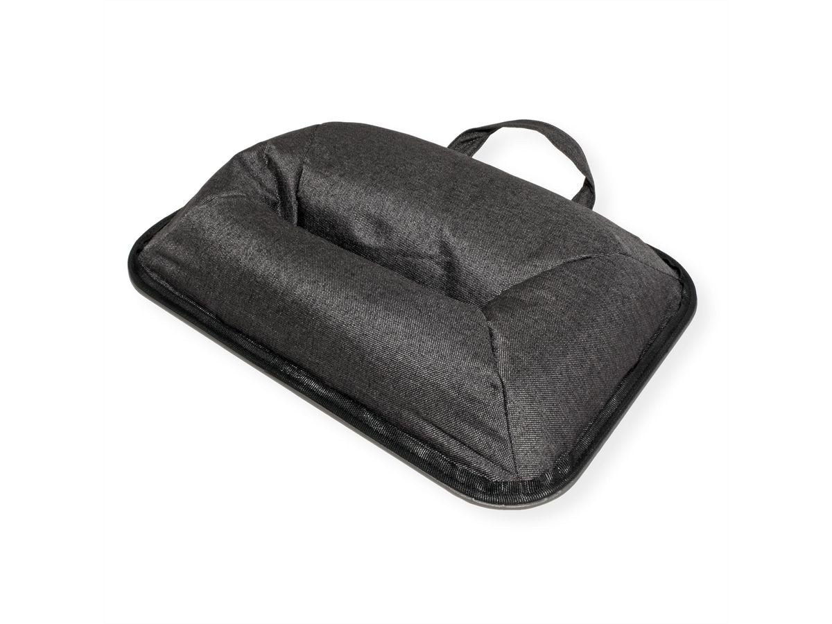 Knietablett Laptop- Tablet-Ablage Con Kissen Gris