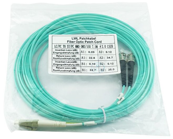Blueoptics Sfp3133eu30mk Cable De Fibra Optica 30 M 2x Sc 2x St Om3 Color Aguamarina