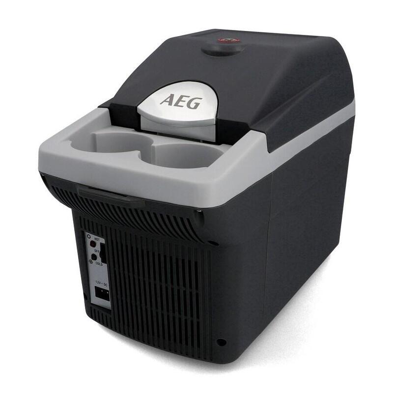 Aeg Automotive Board-Bar Bk 6 Nevera Y Calentador Termoeléctrico, Rojo, 6 L, 12 V, Para Coche Y Enchufe, Se Puede Enganchar En El Coche