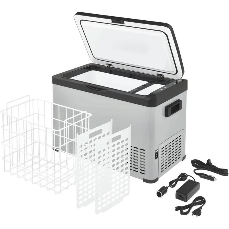 Aeg Automotive Nevera De Compresor Kk 30, Nevera Portátil, Temperaturas De +20 C A -20 C Grados, Compartimento Congelador Y Zona De Refrigeración, Dos Asas De Transporte, 30l De Capacidad