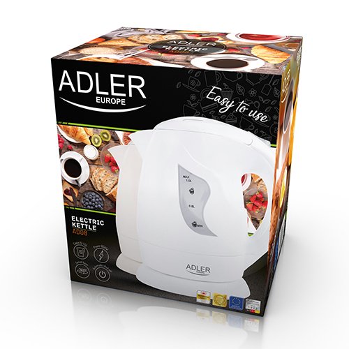 EAN 5908256836860 - Adler AD 08b tetera eléctrica 1 L 850 W Beige imagen 5
