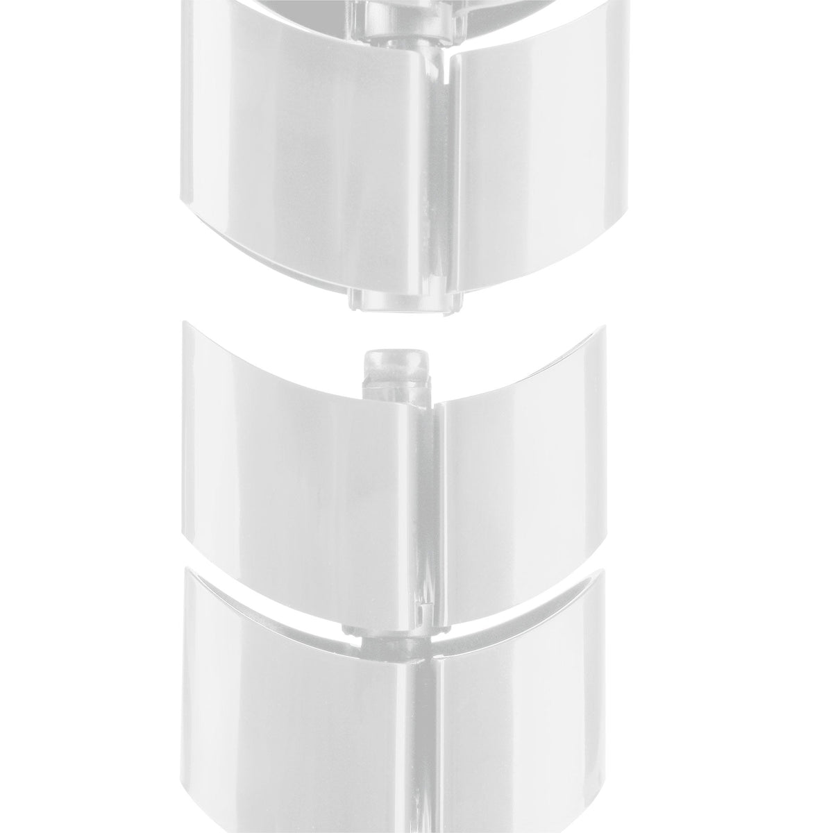 Inline Pasacables Flexible, Vertical Para Mesas, 2 Cámaras, 0,80m, Blanco