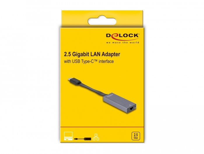 Delock 66248 Adaptador Usb Type-C A Lan Gigabit De 2,5 Pulgadas