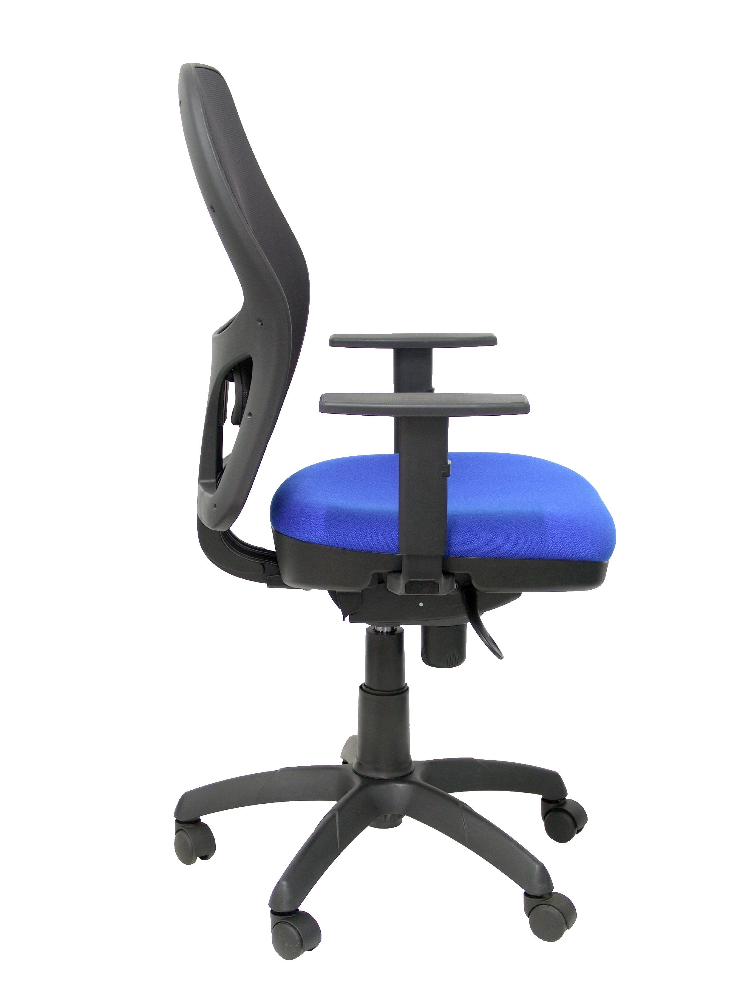 Silla Jorquera Malla Negra Asiento Bali Azul
