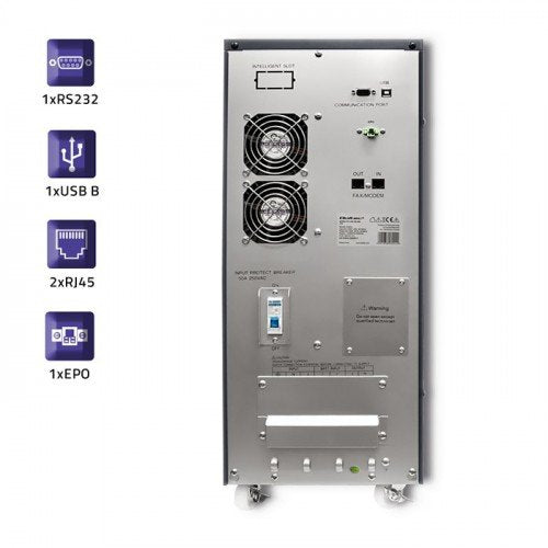 EAN 5901878530444 - Qoltec 53044 sistema de alimentación ininterrumpida (UPS) Doble conversión (en línea) 10 kVA 8000 W imagen 5