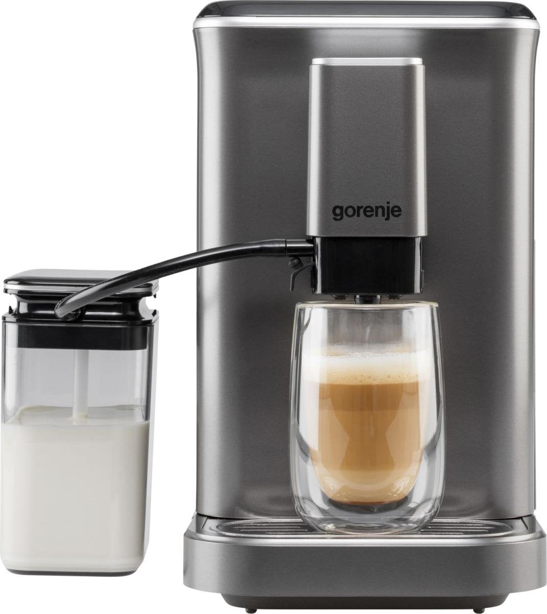 Gorenje Coffee Machine Gfacm20s Pump Pressure 20 Bar, Detachable Milk Frother, Automatic, 1350 W, Stainless Steel