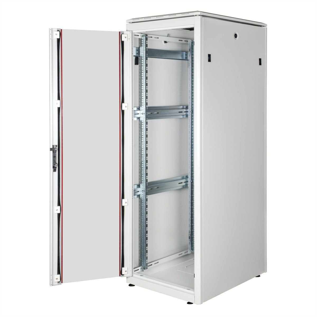 Roline 19-Zoll Netzwerkschrank Pro 36 He, 600x800 Bxt Glastr Grau