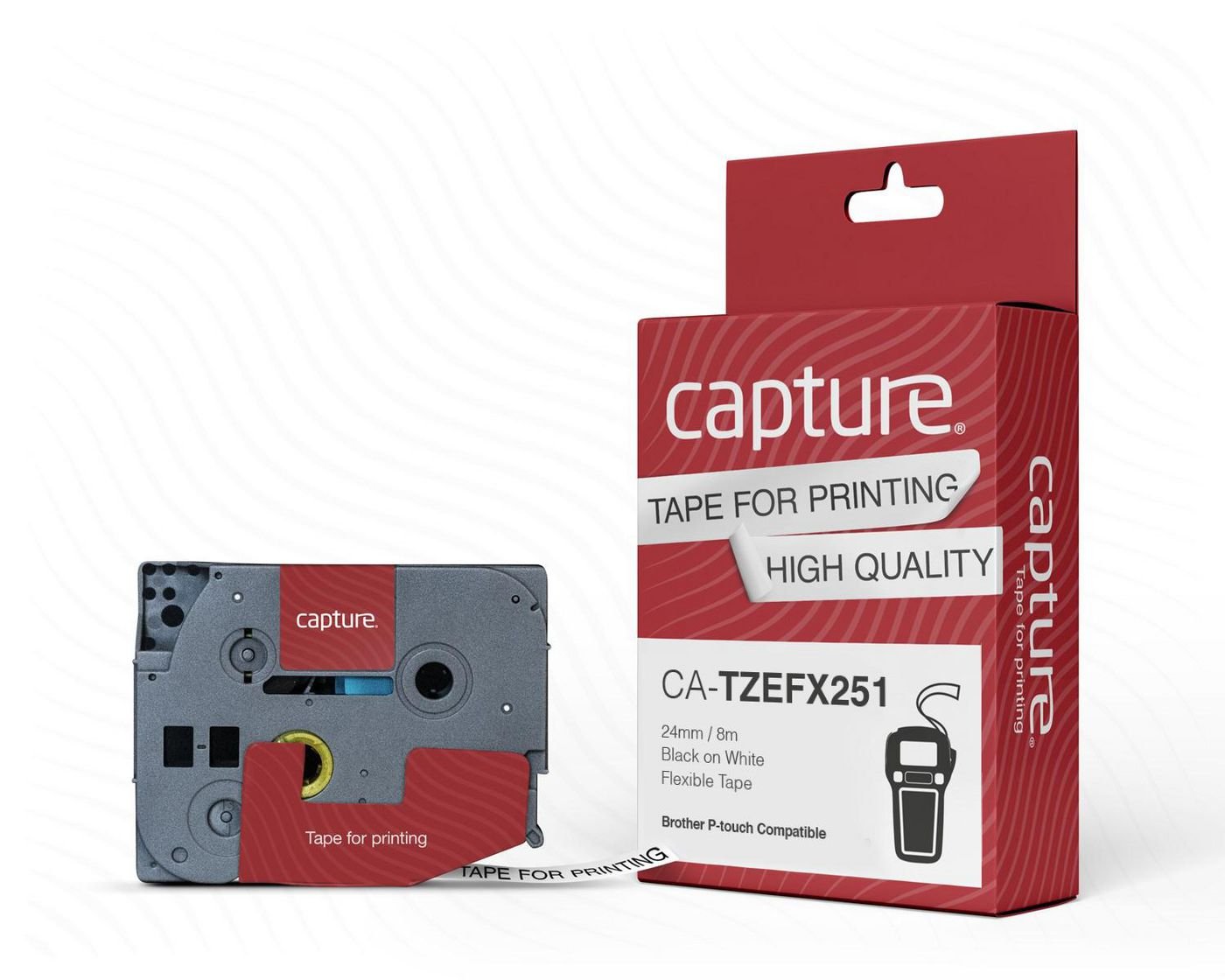EAN 5715063042434 - Capture CA-TZEFX251 cinta para impresora de etiquetas imagen 1