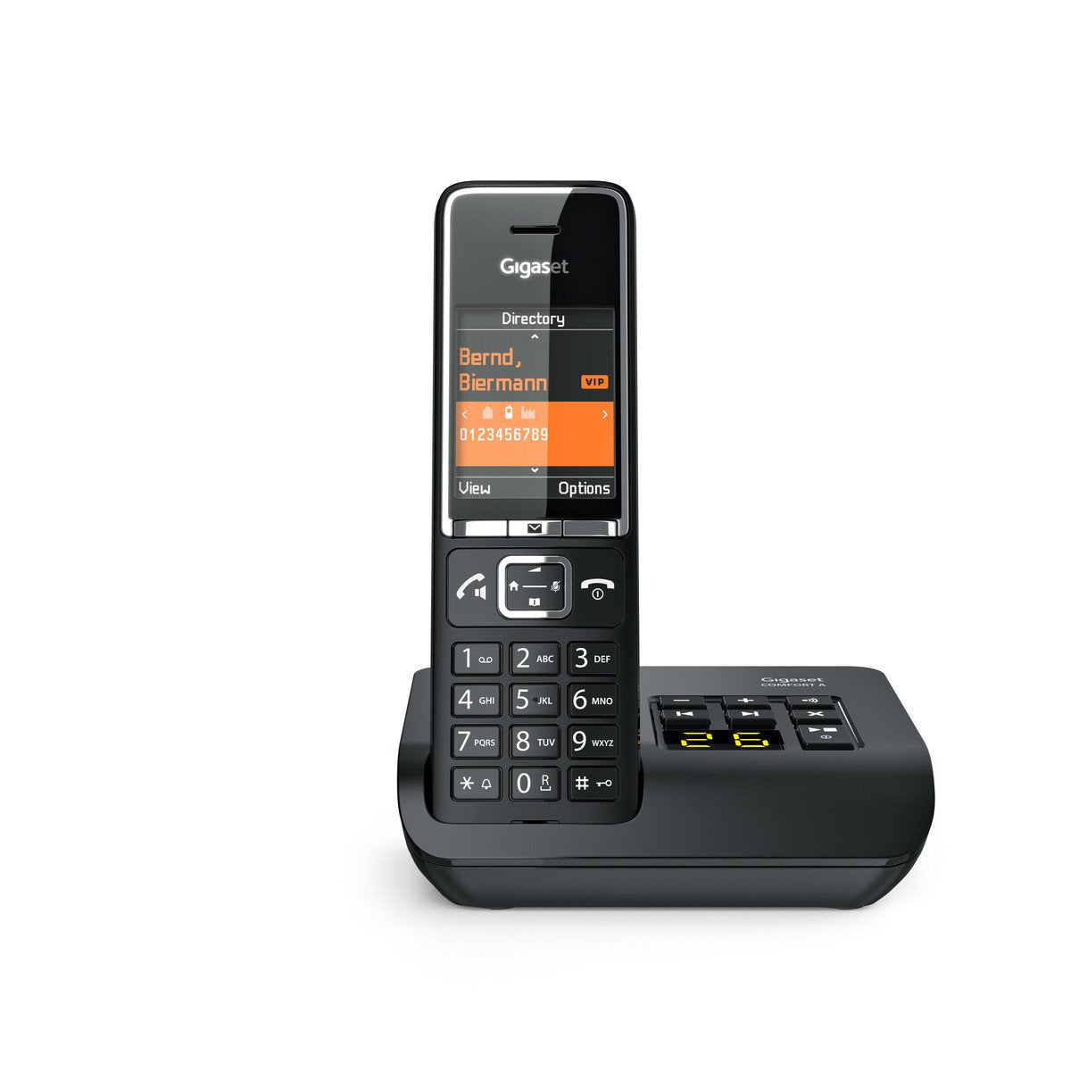 EAN 4250366866109 - Gigaset COMFORT 550A Teléfono DECT/analógico Identificador de llamadas Negro imagen 3