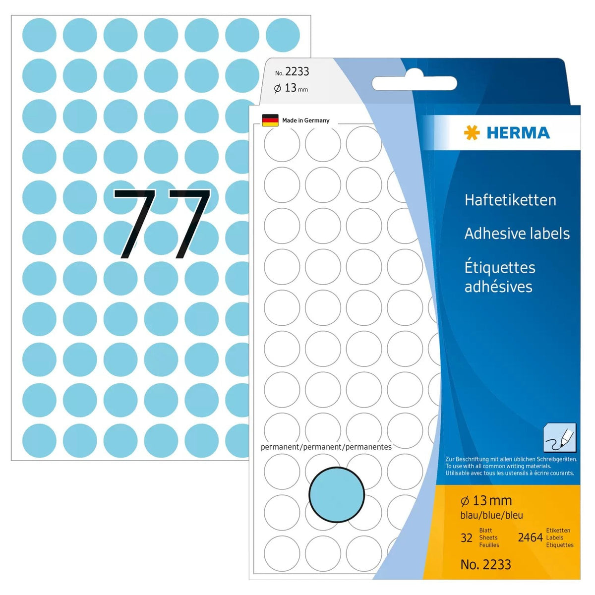 Herma Klebepunkte Ø 13,0 Mm Azul