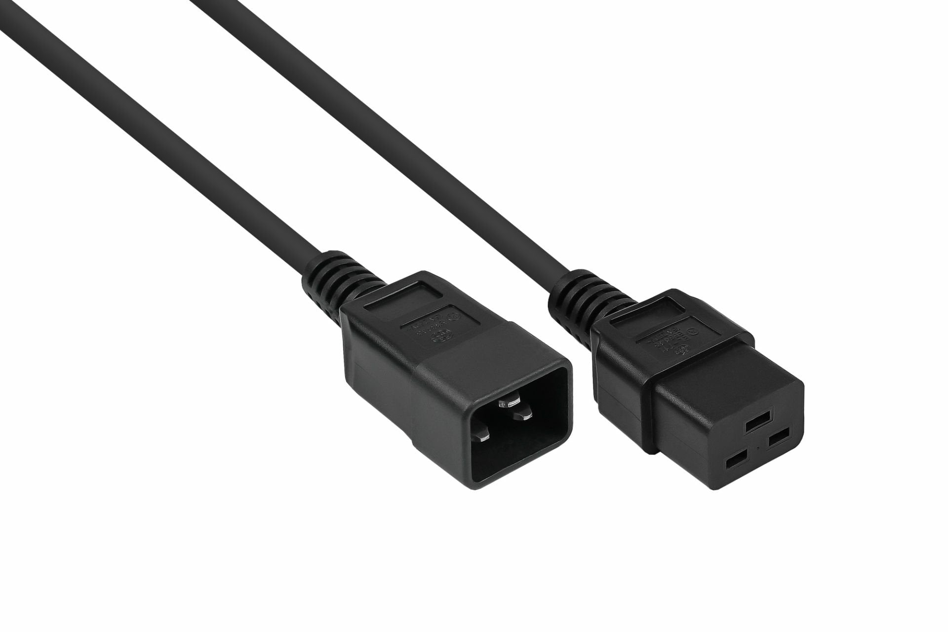 Kabelmeister Cable Alargador Iec C20 An C19 Negro. 0,5 M