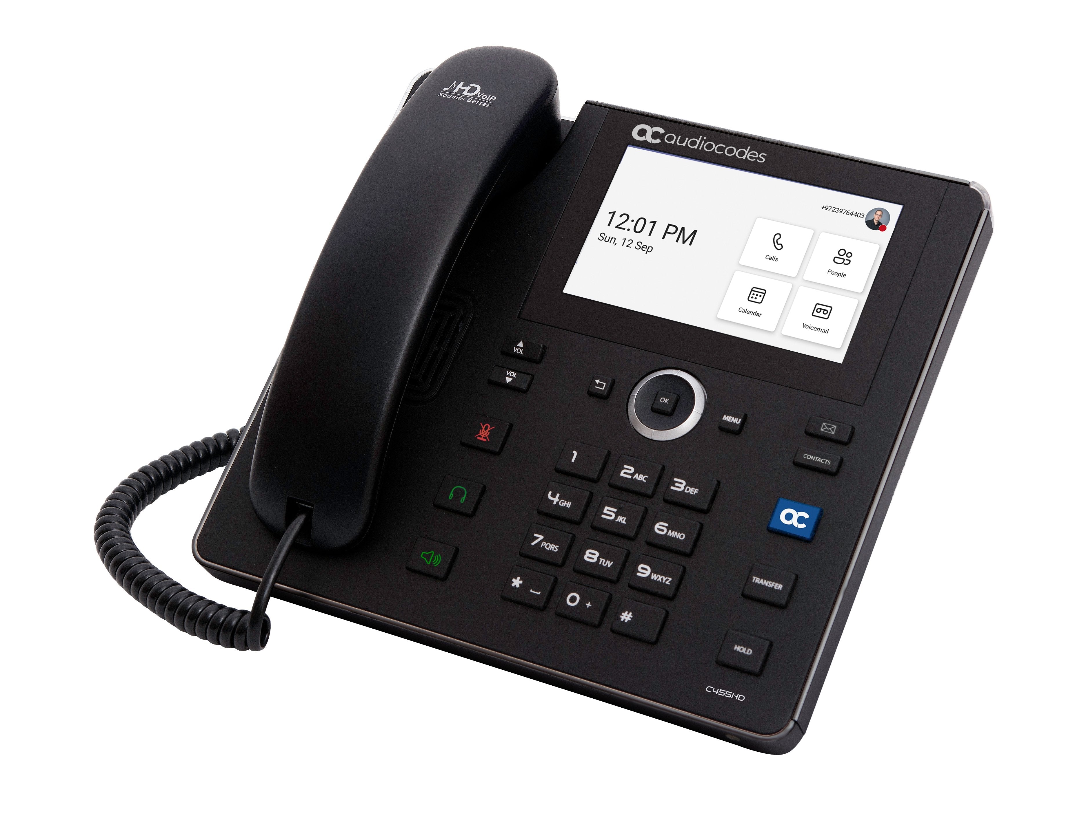 Audiocodes Teams C455hd Ip-Phone Poe Gbe Negro