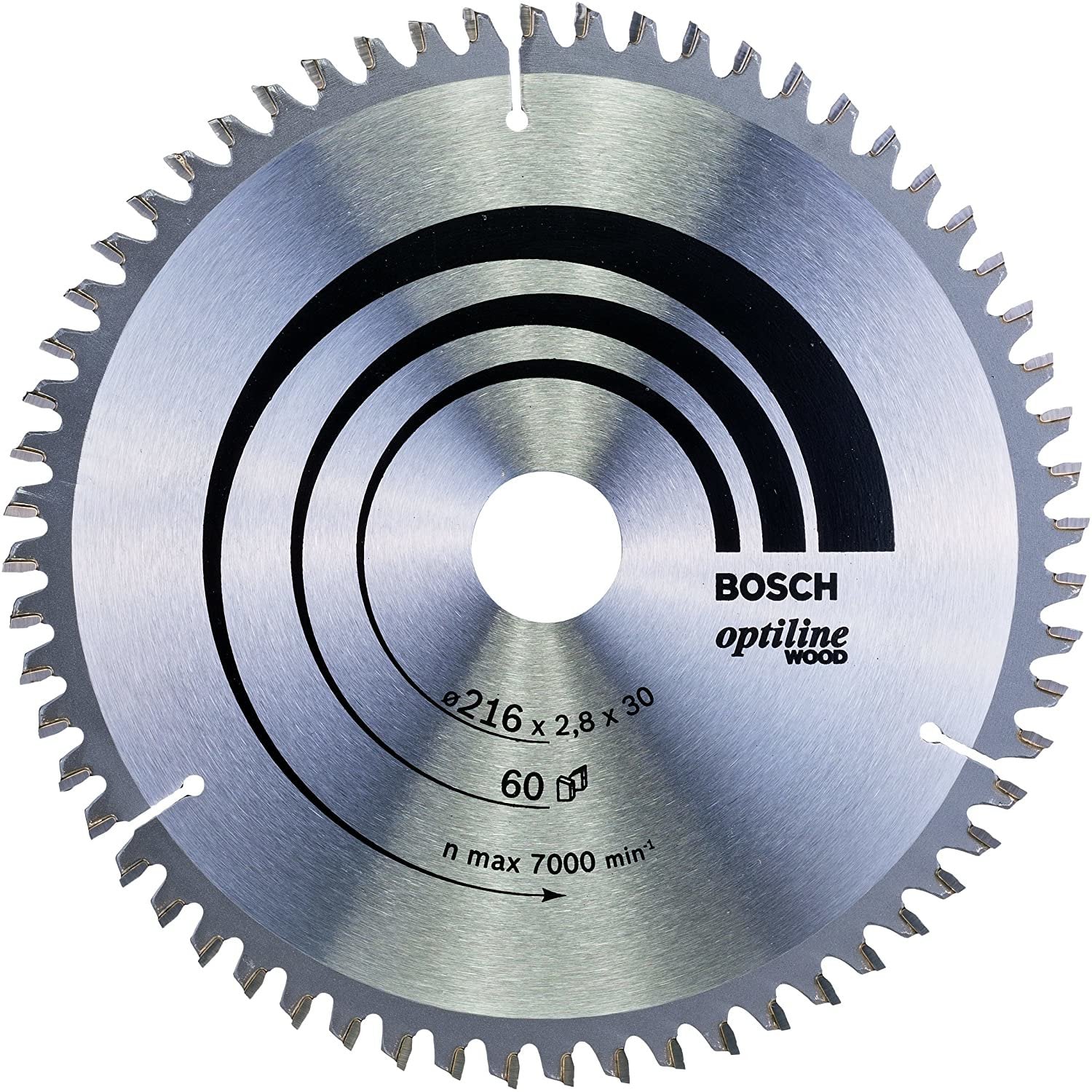 Bosch Hoja De Sierra Circular Optiline Wood, Ø 216mm, 60t 2608640642
