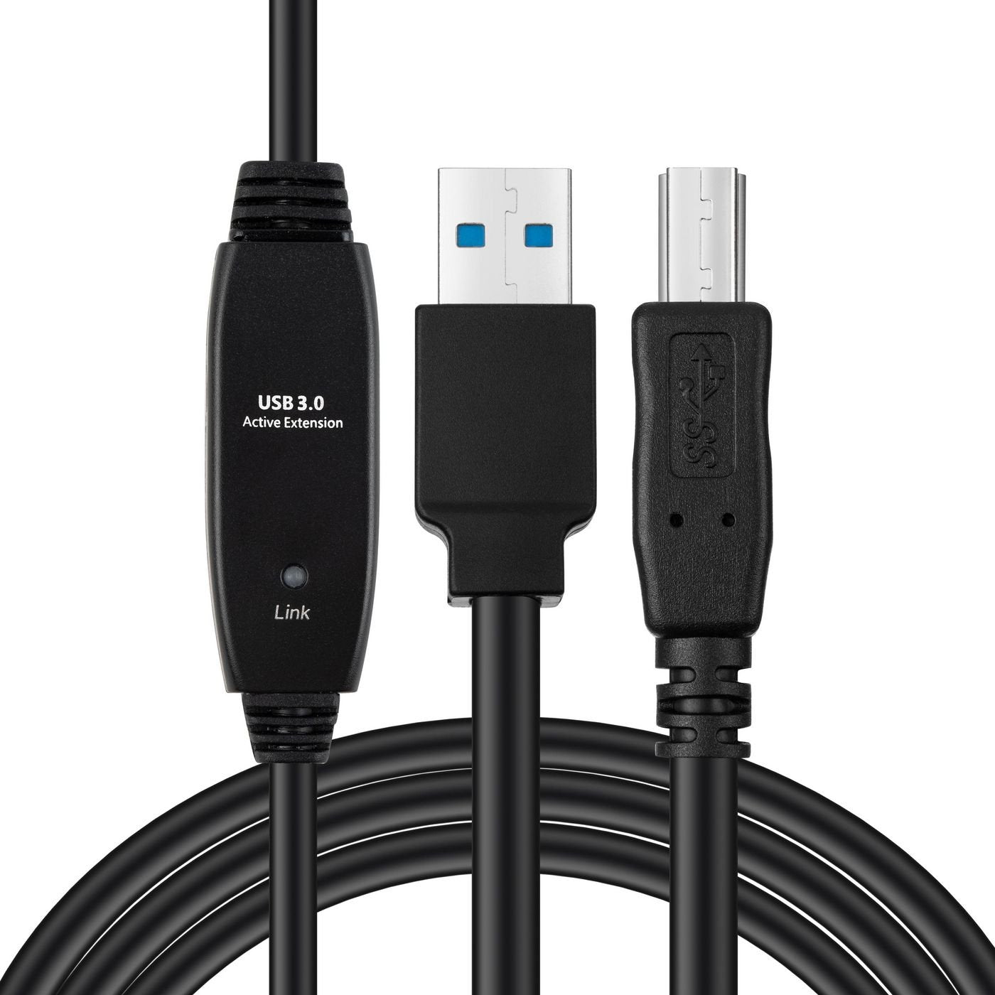Active Usb 3.2 Gen 1 A-B 7m  M-M, Black Active Usb 3.2 Gen