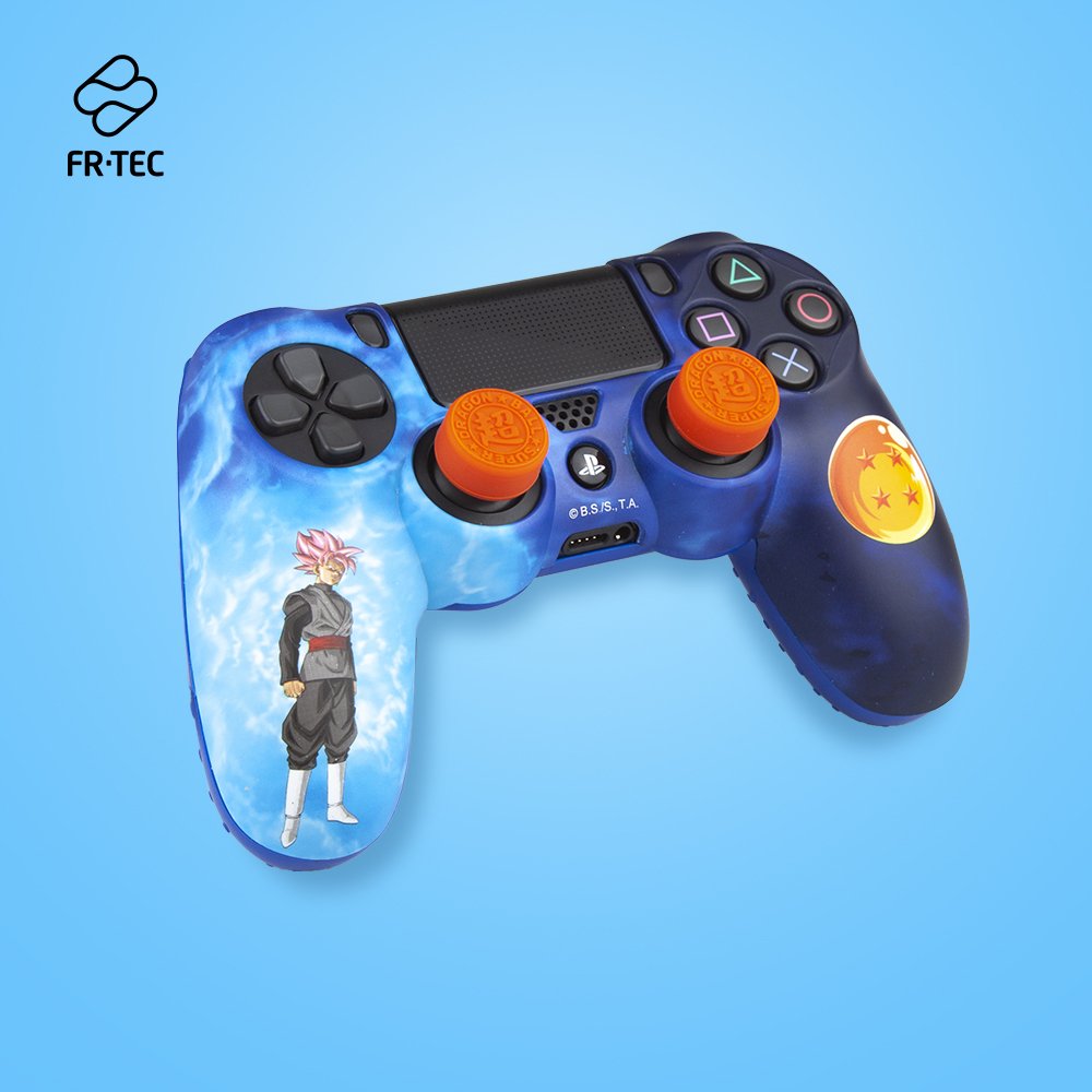 Combo Carcasa + Grips Fr-Tec Combo Pack Ps4 Dragon Ball Super Para Mando Ps4