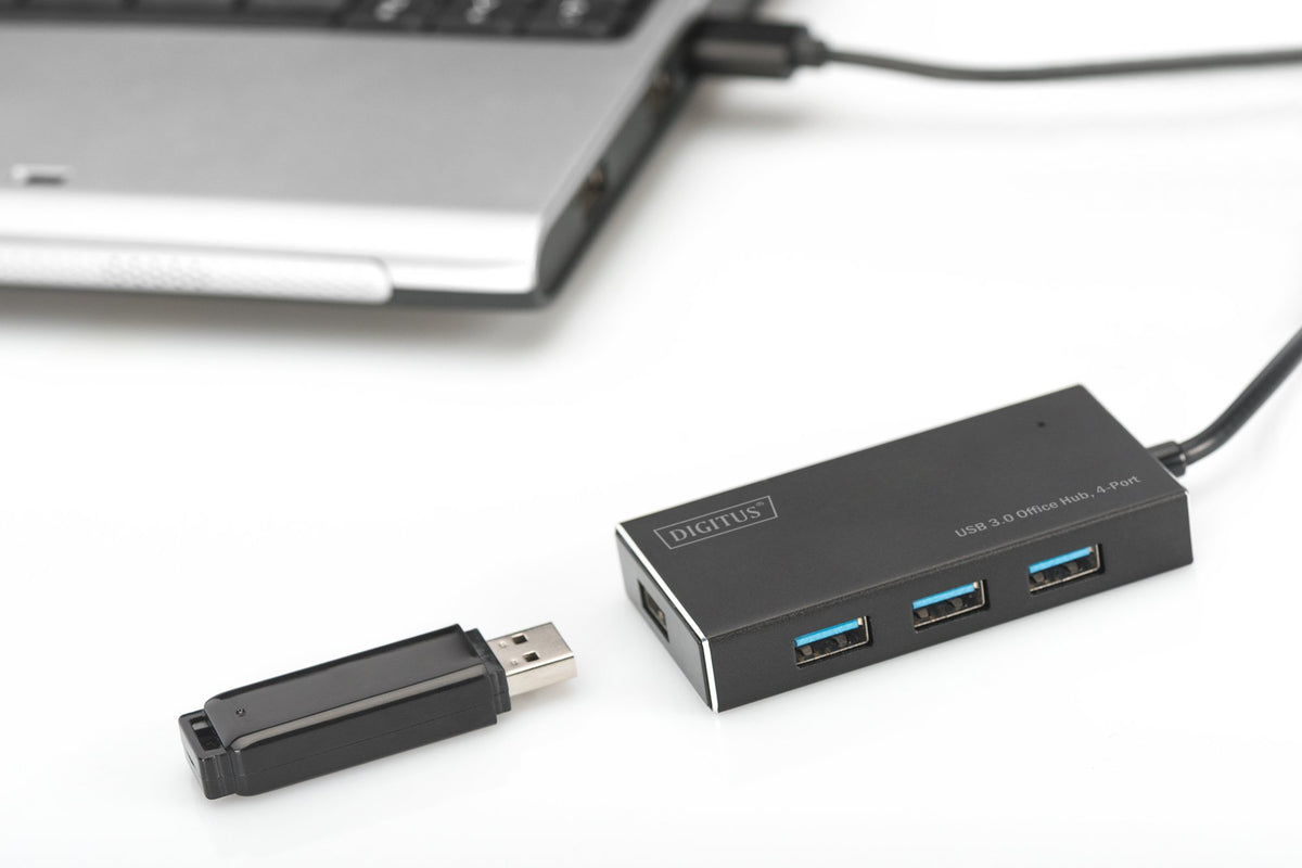 EAN 4016032444244 - Digitus DA-70240-1 hub de interfaz USB 3.2 Gen 1 (3.1 Gen 1) Type-A 5000 Mbit/s Negro imagen 2