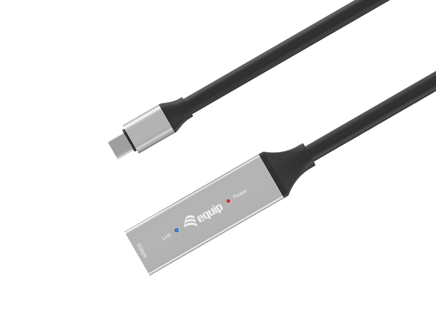 Equip Cable Usb-C3.2->C Gen1 Akt.Erweit.M H 10.00m Negro
