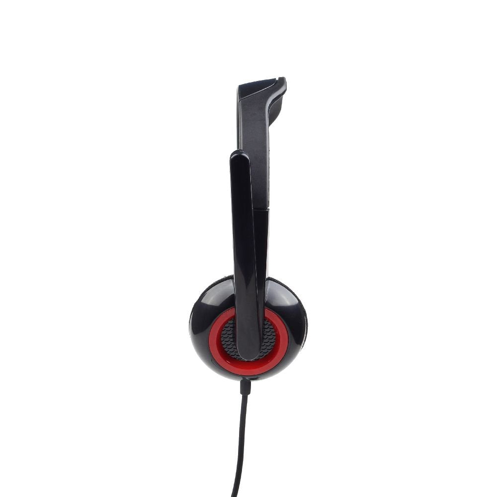 EAN 8716309079884 - Gembird MHS-002 auricular y casco Auriculares Alámbrico Diadema Llamadas/Música Negro, Rojo imagen 8