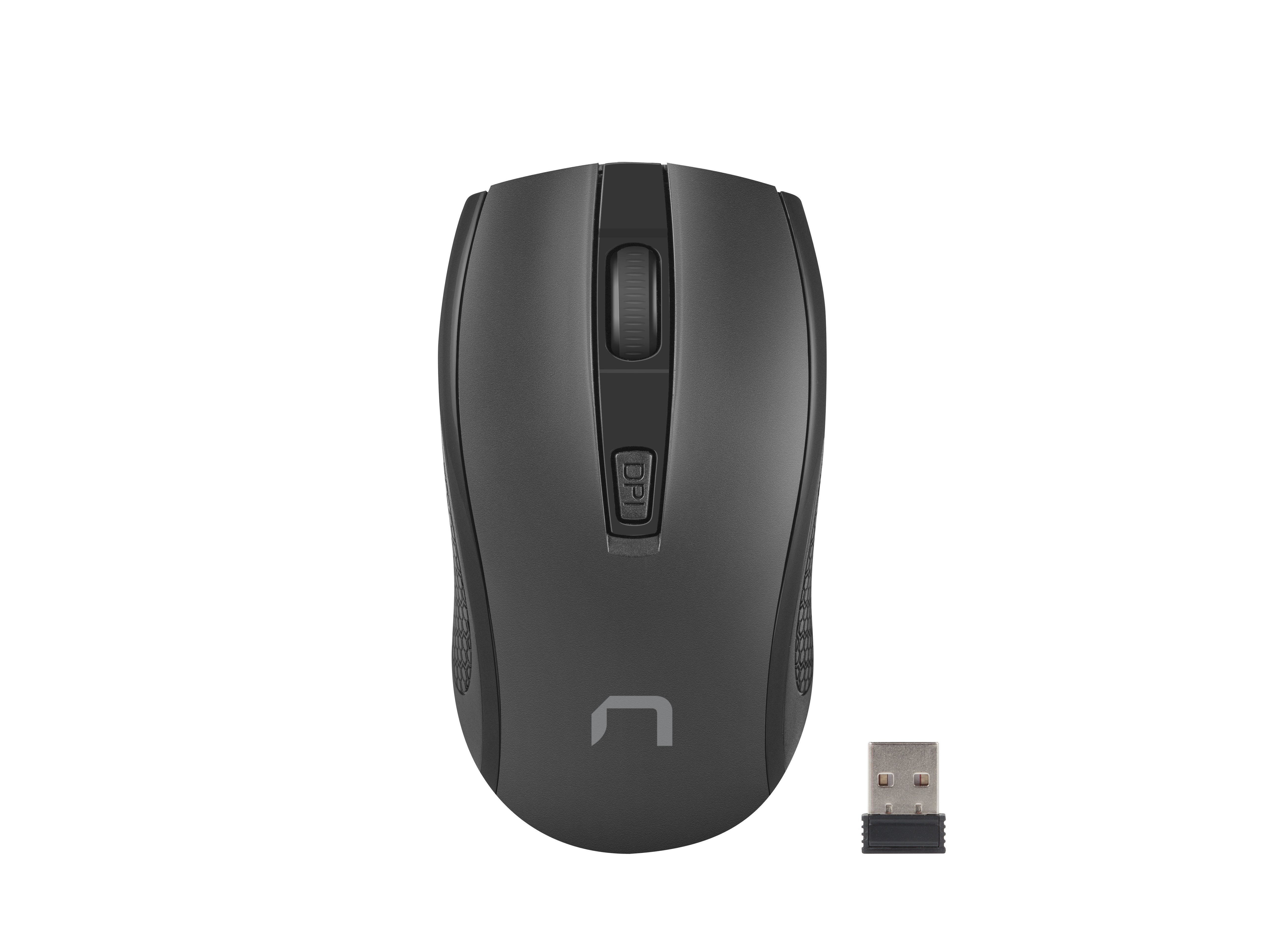 Raton Natec Jay 2 Inalambrico 1600dpi Optical Negro