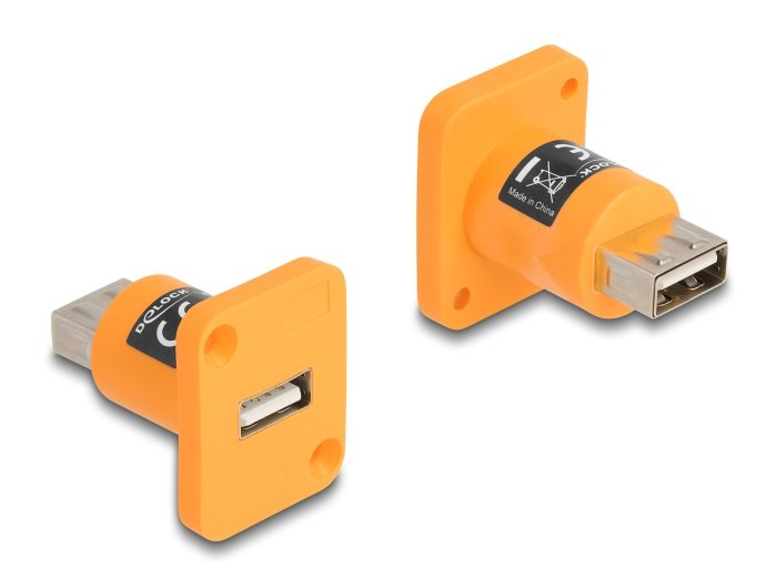 Delock 87999 Módulo Type-D Usb 2.0 Tipo-A Hembra A Hembra Naranja